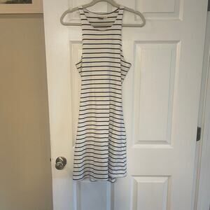 Roxy Junior's Ano Nuevo 2 Dress, Marshmallow Signature, stretch back out Sz Lrg